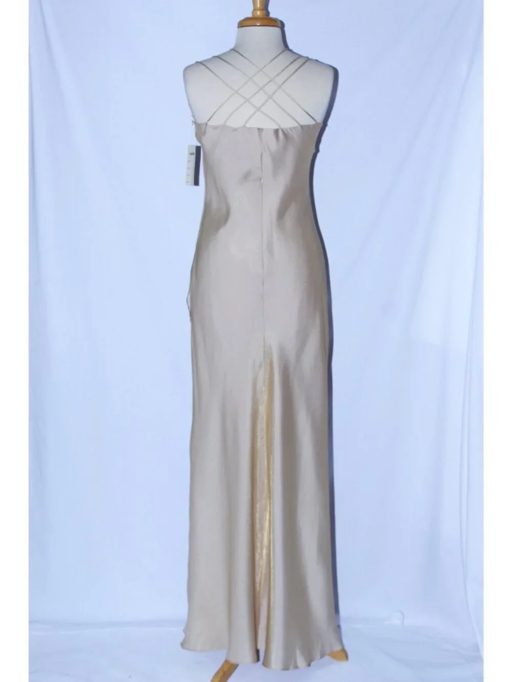 Juliet #1937 Floor Length Formal Evening Gown-Size 2X-GOLD-NWT - Picture 2 of 6